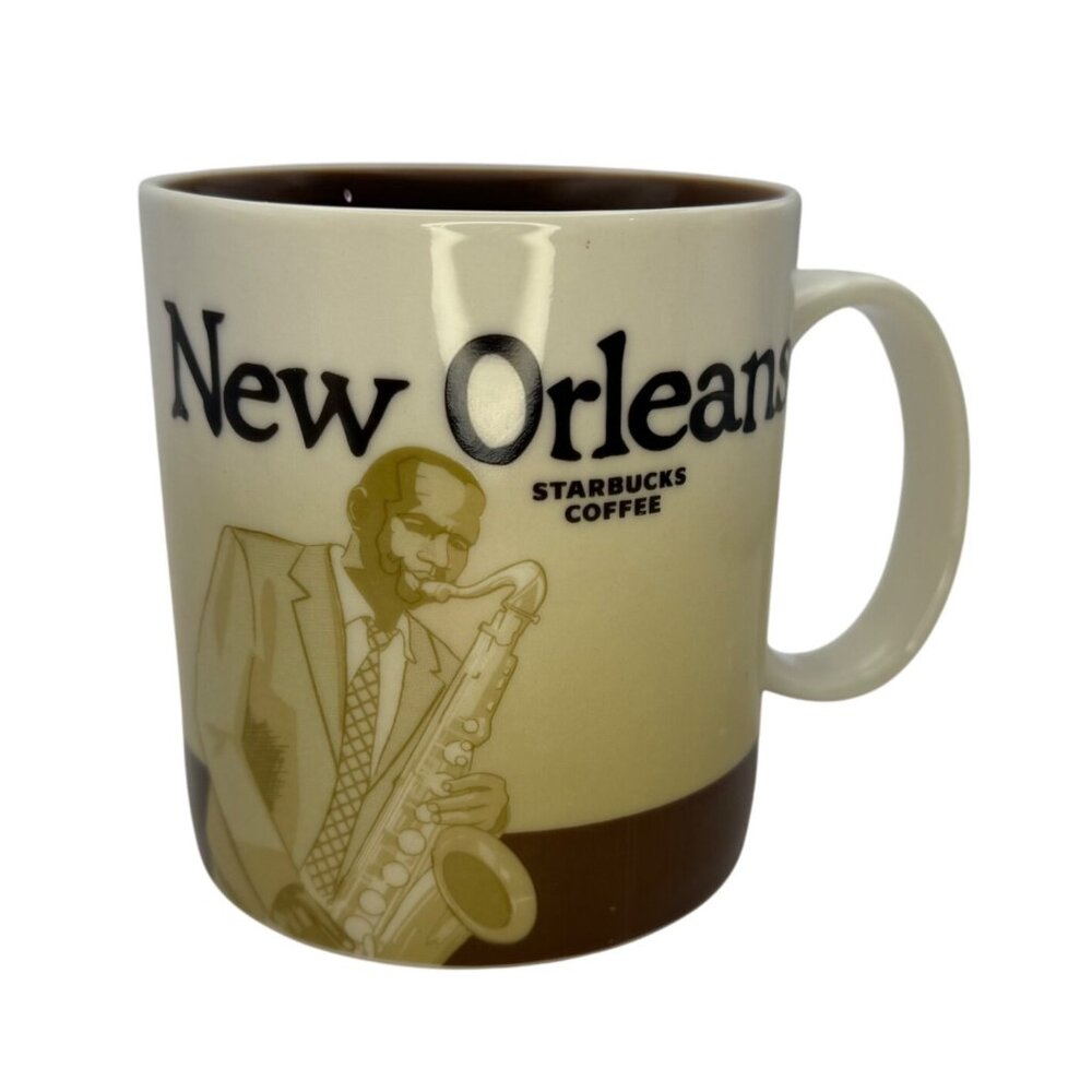 Starbucks New Orleans Mug  Jazz Musician Coffee Cup City Collector’s Global Icon
